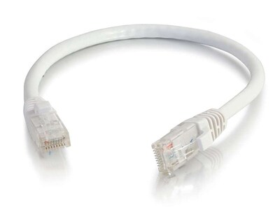 C2G 04036 1.2m (4') Cat6 Snagless Unshielded (UTP) Network Patch Cable - White