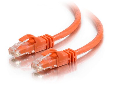 Câble de raccordement croisé sans coupure Cat6 de 3 pi C2G Orange