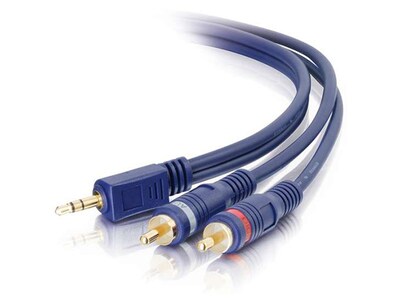 C2G 40612 0.46m (1.5ft) Velocity One 3.5mm Stereo Male to Two RCA Stereo Male Y-Cable