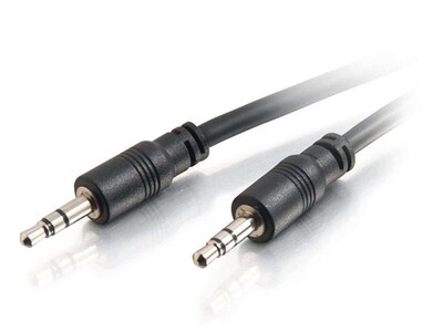C2G 40107 7.6m (25ft) CMG-Rated 3.5mm Stereo Audio Cable With Low Profile Connectors