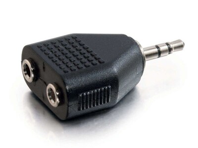 C2G 40641 3.5mm Stereo Male to Dual 3.5mm Stereo Female Adapter