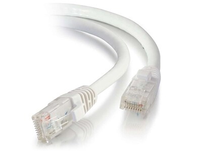 Câble de raccordement sans coupure non blindé (UTP) 00487 Cat5e de C2G pour réseau de 12 pi - Blanc