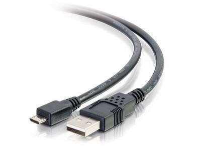 C2G 27423 30cm (1') USB 2.0 A Male To Micro- USB B Male Cable