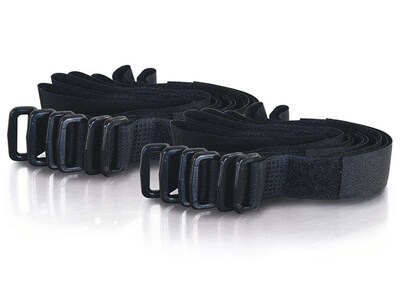 C2G 29854  279.4mm (11") Hook-And-Loop Cable Management Straps - Black - 12pk