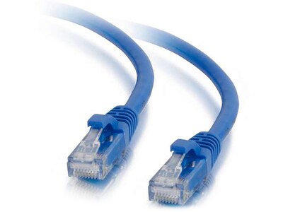 Câble de raccordement réseau Cat5e non blindé (UTP) avec protection anti-coupure 9,1 m (30 pi) 00399 de C2G - bleu