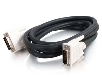 Câble vidéo numérique/analogique à double liaison M/M DVI -I de 2 m (6,5 pi) 26948 de C2G