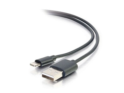 C2G 35499 1m USB A Male To Lightning Male Sync And Charging Cable - Black