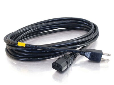 C2G 29925 61cm (2') Universal Power Cord C13 To 5-15p