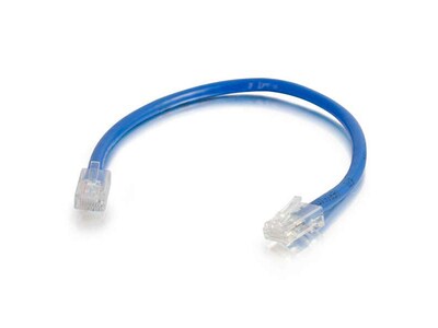 C2G 04101 10.6m (35') Cat6 Non-Booted Unshielded (UTP) Network Patch Cable - Blue