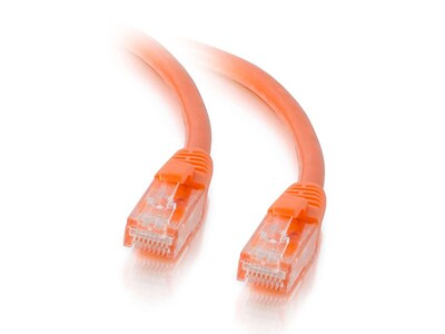 Câble de raccordement réseau Cat5e non blindé (UTP) avec protection anti-coupure 6 m (20 pi) 00453 de C2G - orange