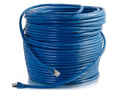 Câble de raccordement massif sans coupure Cat6 de 76.2m (250 pi) C2G - Bleu