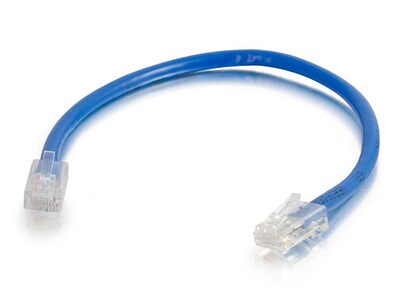 C2G 04085 0.3m (1') Cat6 Non-Booted Unshielded (UTP) Network Patch Cable - Blue