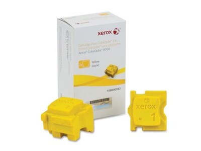 Xerox 108R00992 ColorQube Ink for ColorQube 8700 (2 Sticks) – Yellow