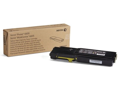 Xerox 106R02227 High-Capacity Toner Cartridge for Phaser 6600/WorkCentre 6605 – Yellow