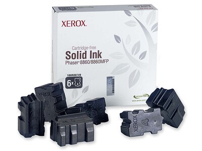 Xerox 108R00749 Genuine Solid Ink for Phaser 8860/8860MFP (6 Sticks) - Black (60782G)