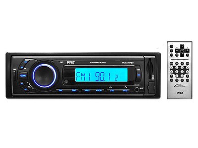 Radio Stéréo avec Lecteur MP3, Entrées SD/USB et Technologie Bluetooth® PLR27MPBU de Pyle - noir