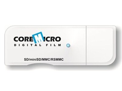 Lecteur de cartes SDHC et MMC externe USB 6-en-1 à une seule fente de CoreMicro