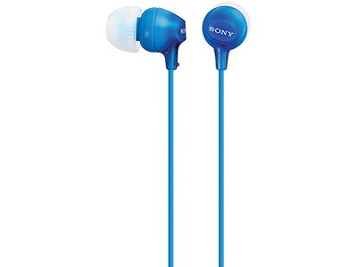 Écouteurs-boutons MDR-EX15LPL/I de Sony - bleu