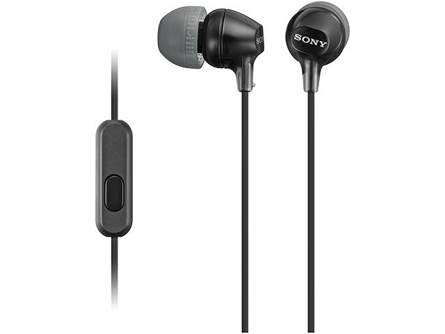 Sony MDR-EX15APB Fashion Colour EX In-Ear Wired Earbuds - Black