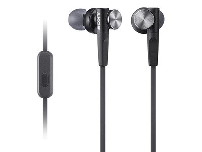 Sony MDRXB50APB Deep Bass In-Ear Wired Earbuds with In-line Controls - Black