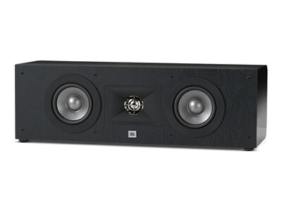 JBL Studio 225CBK  2.5-Way Dual 4" Center Channel Loudspeaker - Black - Single