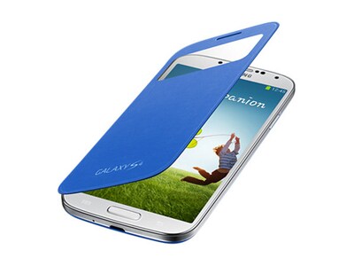 Étui S View de Samsung pour Galaxy S4 - bleu pale