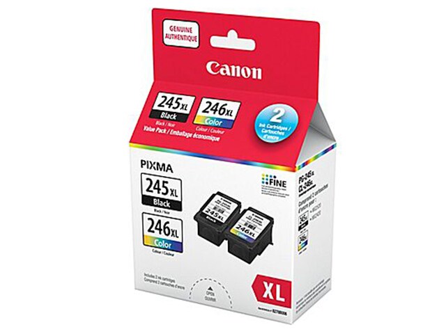 Canon PG-245XL/CL-246XL Ink Cartridge Value Pack (8278B006)