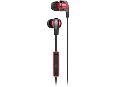 Skullcandy Smokin’ Buds 2 In-Ear Wired Earbuds with In-line Controls - Black on Red