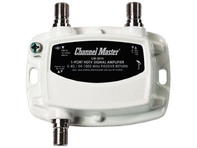 Amplificateur de distribution ultra mini de Channel Master à 1 port