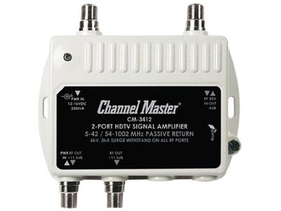 Amplificateur de distribution ultra mini de Channel Master à 2 ports
