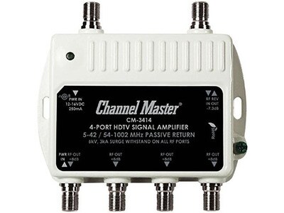 Amplificateur de distribution de Channel Master à 4 ports
