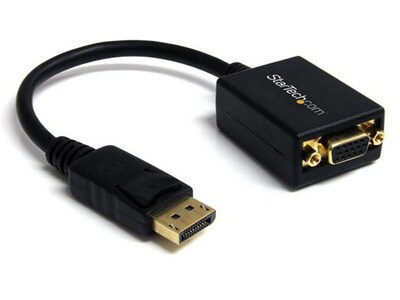 StarTech DisplayPort-to-VGA Video Adapter Converter - Black