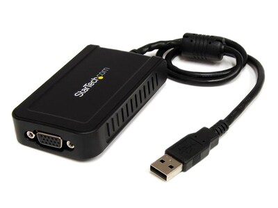 Adaptateur multi-moniteurs de carte vidéo externe de StarTech, USB vers VGA -  1 920 x 1 200