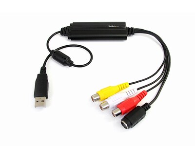 Adaptateur de capture vidéo S-vidéo et composite vers USB de StarTech - noir