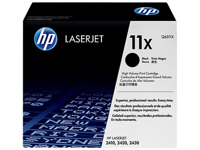 Cartouches de toner LaserJet 11X Q6511X de HP - paquet de 2 - noir