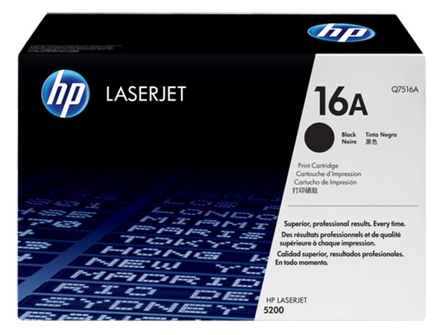 Cartouche de toner LaserJet 16A de HP - noir (Q7516A)