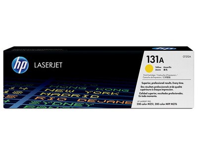 Cartouche de toner LaserJet 131A de HP - jaune (CF212A)