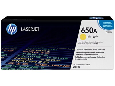 Cartouche d'encre LaserJet 650A de HP - jaune (CE272A)