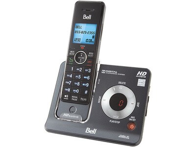 Téléphone sans fil BE6425 DECT 6.0 de Bell - noir charbon et noir