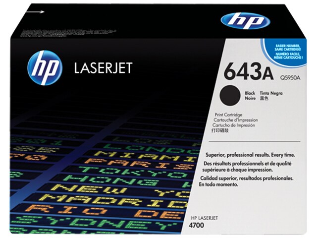Cartouche de toner LaserJet 643A de HP - noir (Q5950A) 