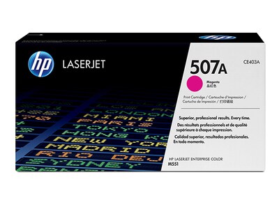 Cartouche de toner LaserJet 507A (CE403A )de HP - magenta