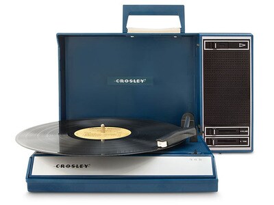 Tourne-disque Spinnerette CR6016A-BL de Crosley - bleu