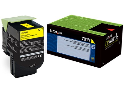 Lexmark 70C10Y0 Return Program Toner Cartridge- Yellow