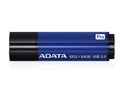 Clé USB 3.0 64 Go Pro Advanced S102 d'ADATA - Bleu