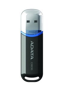 Clé USB de format compact C906 d'ADATA 16 Go – Noir