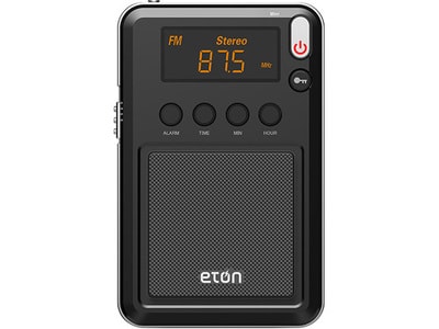 Radio Mini compacte AM/FM/ondes courtes d'Eton - noir