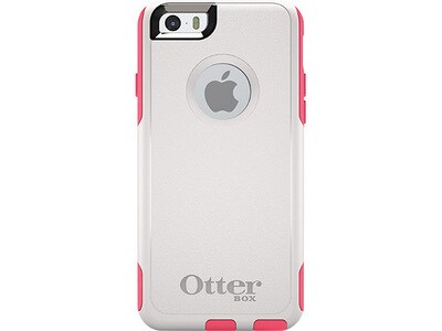OtterBox Commuter Case for iPhone 6/6s - White & Blaze Pink