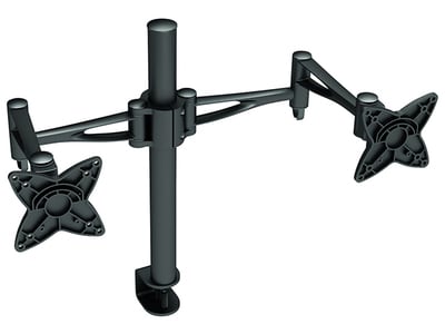 TygerClaw LCD6407BLK 10" to 23" Dual- Arm Desk Mount