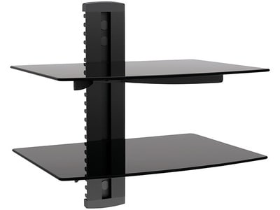 TygerClaw LCD8212BLK Dual Layer Wall Mounted DVD Stand - Black