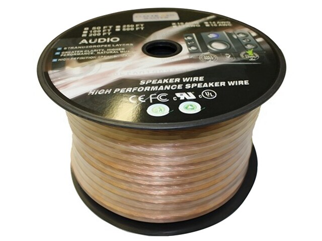 Electronic Master EM6816100 100-Ft 2-Wire Speaker Cable with 16 AWG